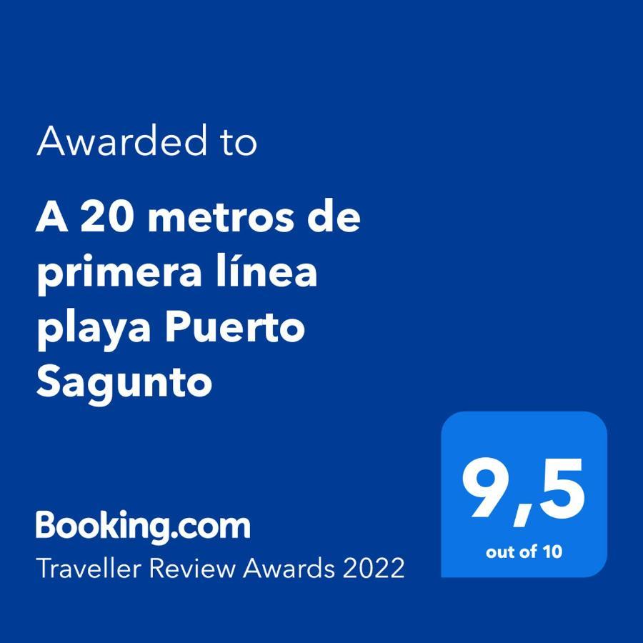 A 20 metros de primera línea playa Puerto Sagunto WIFI Exterior foto